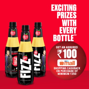 India Desire : Paytm Mall Appy Fizz Offer– Buy Appy Fizz & Get Rs 100 Paytm Mall Cashback Voucher